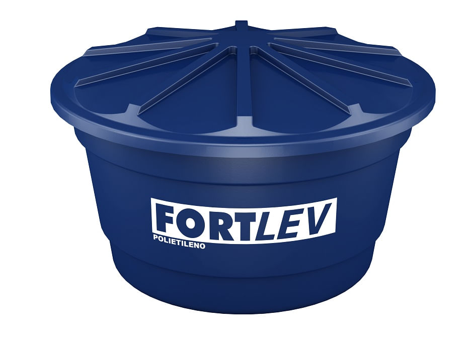 Caixa D'água 310 Litros Convencional Polietileno Azul Fortlev