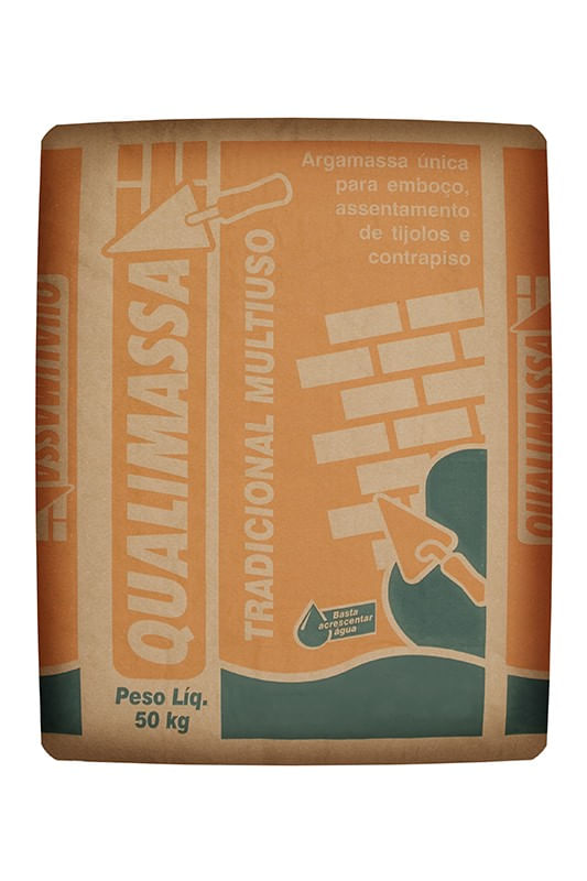 Massa Pronta Qualimassa 50Kg Portokoll Cinza