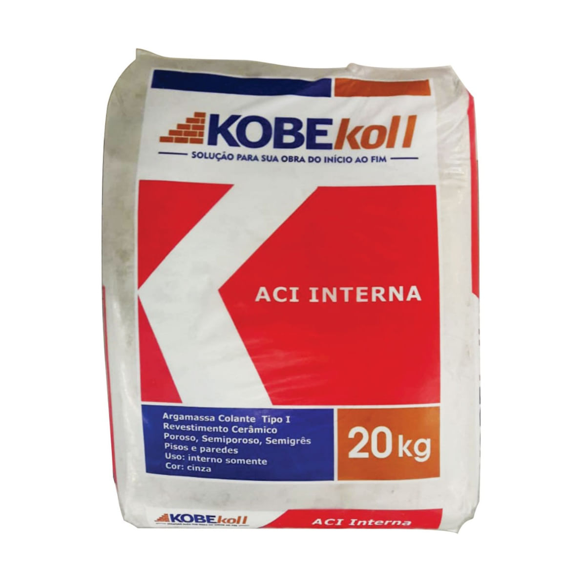 Argamassa ACI Interno 20Kg Kobekoll Cinza
