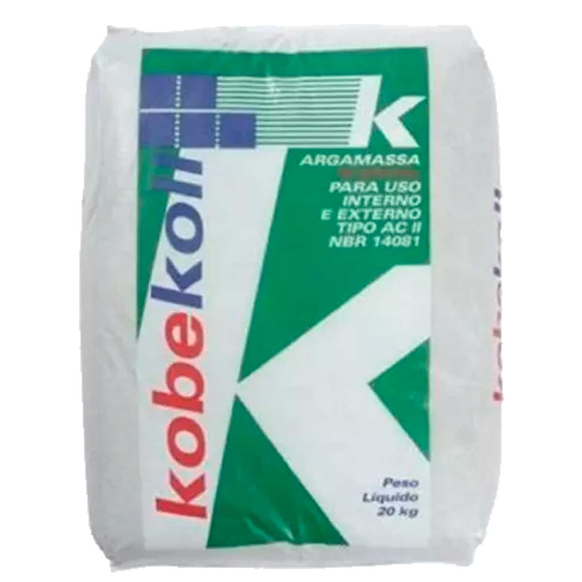 Argamassa ACII Flexível Interno e Externo 20Kg Cinza Kobekoll
