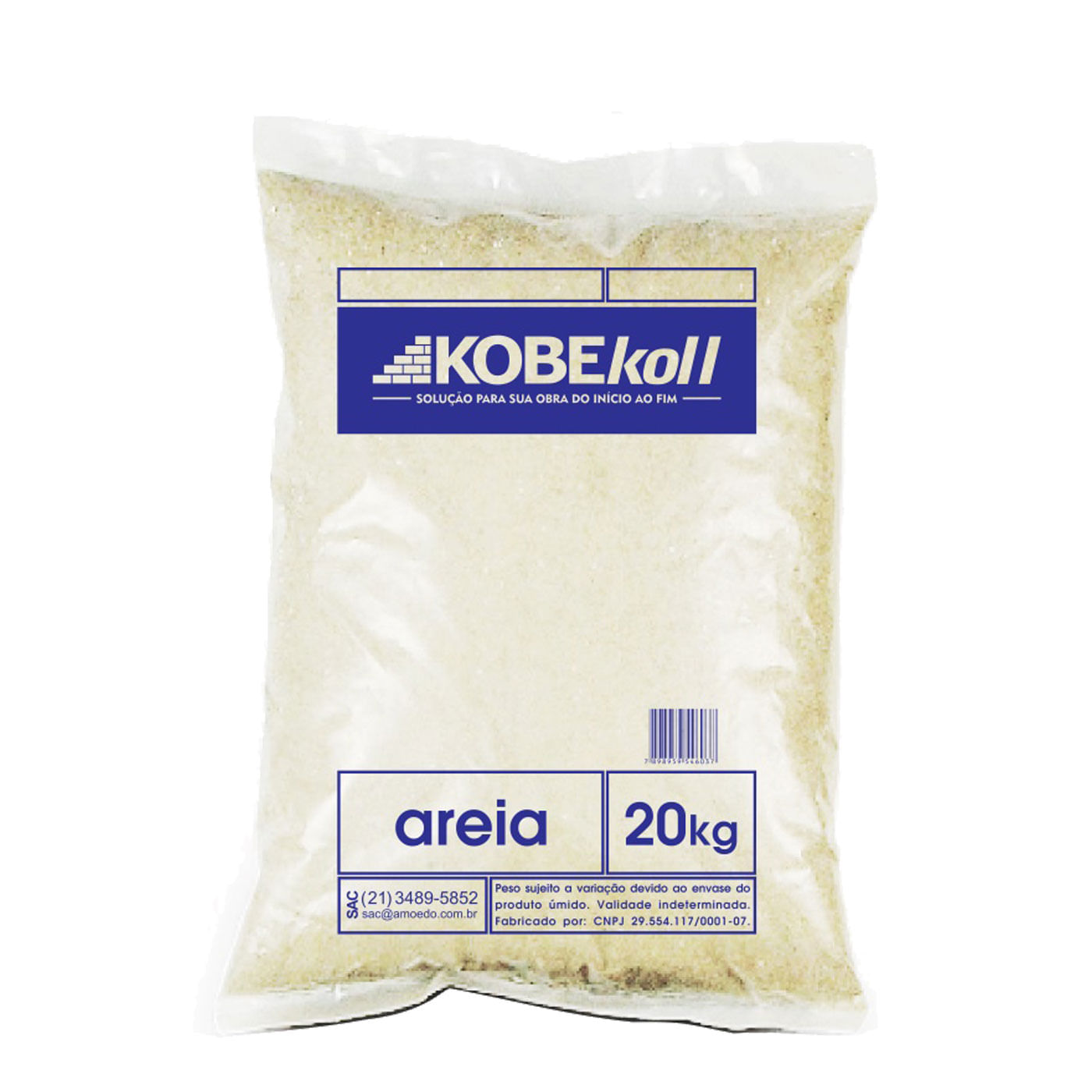 Areia Kobekoll 20Kg Saco Azul