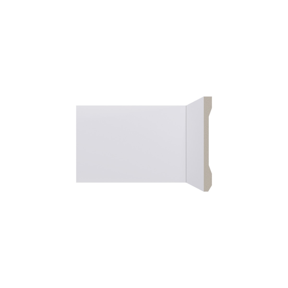 Rodapé Lev151 13x150x2400mm Branco Santa Luzia