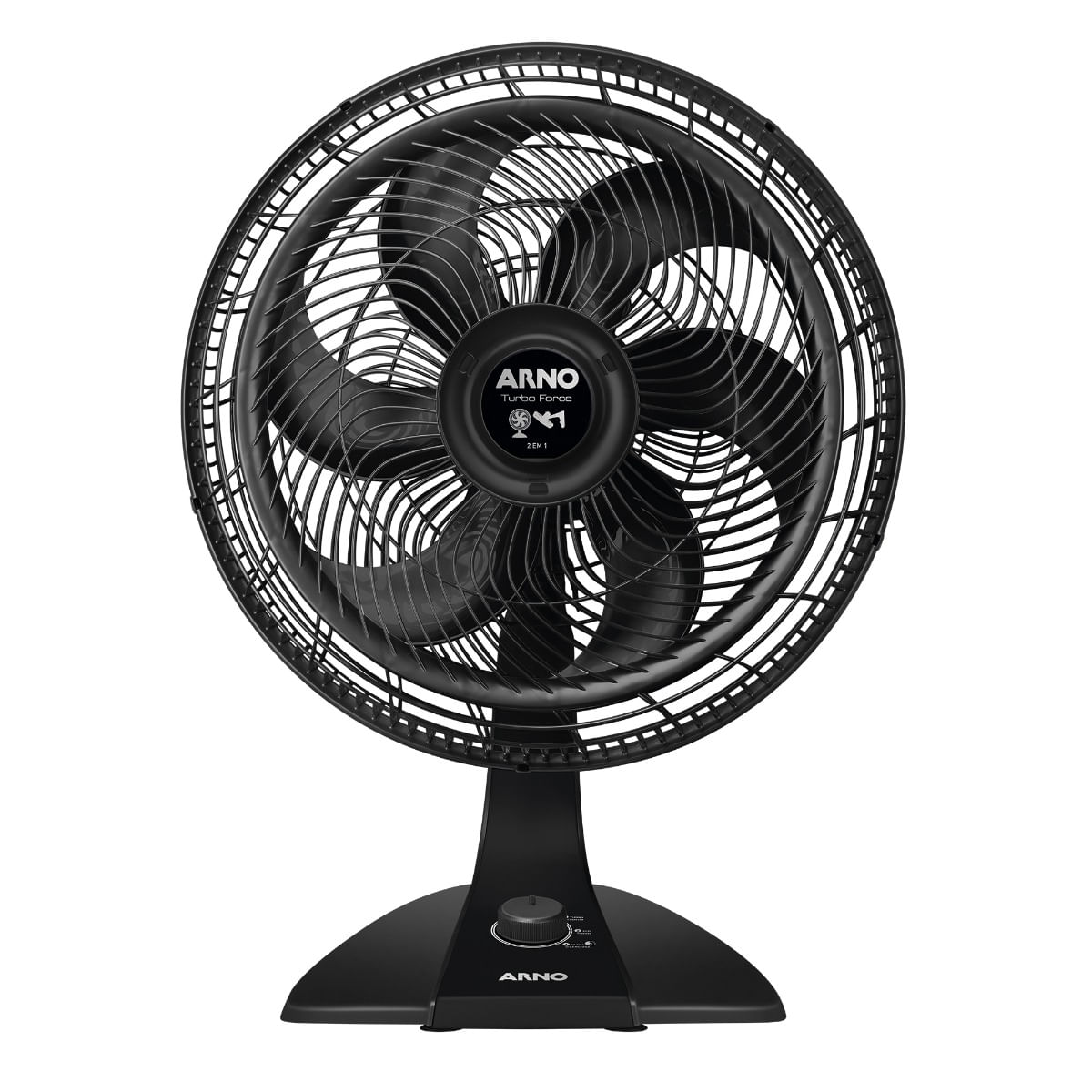 Ventilador de Mesa Turbo Force 6 Pás 40cm 127V Preto Arno