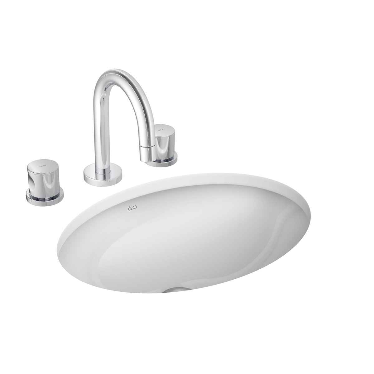 Cuba de Embutir Oval Branco Deca