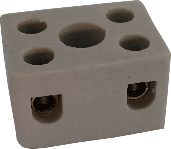 Conector Porcelana Bipolar 6mm 10A A Santos