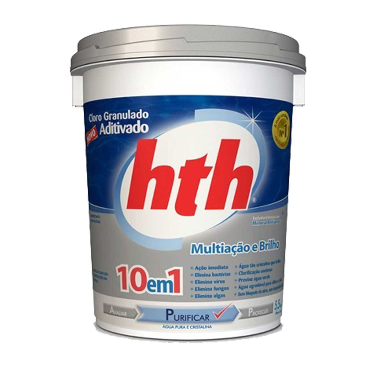 Cloro Granulado 10 em 1 Balde 5,5KG HTH