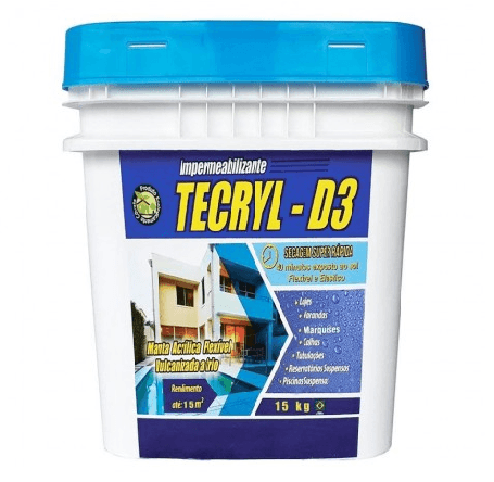 Impermeabilizante D3 15kg Cinza Tecryl