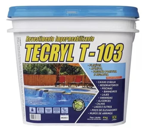 Impermeabilizante Top 103 4kg Tecryl
