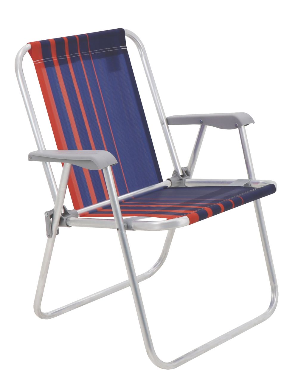Cadeira de Praia Samoa Azul e Laranja Tramontina