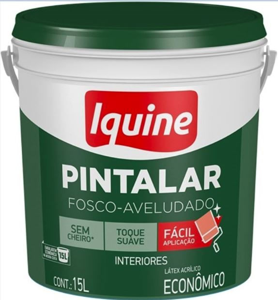 Tinta Acrílica Pintalar 15L Branco Neve Iquine
