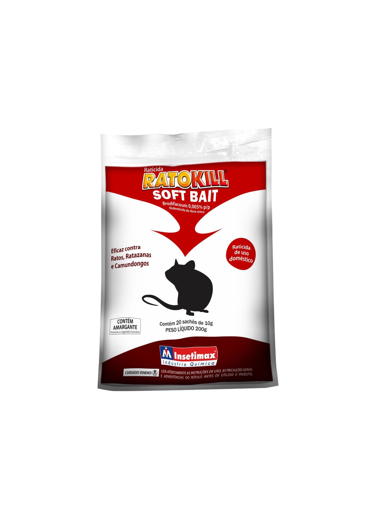 Raticida Ratokill Soft Bait Vermelha Insetimax