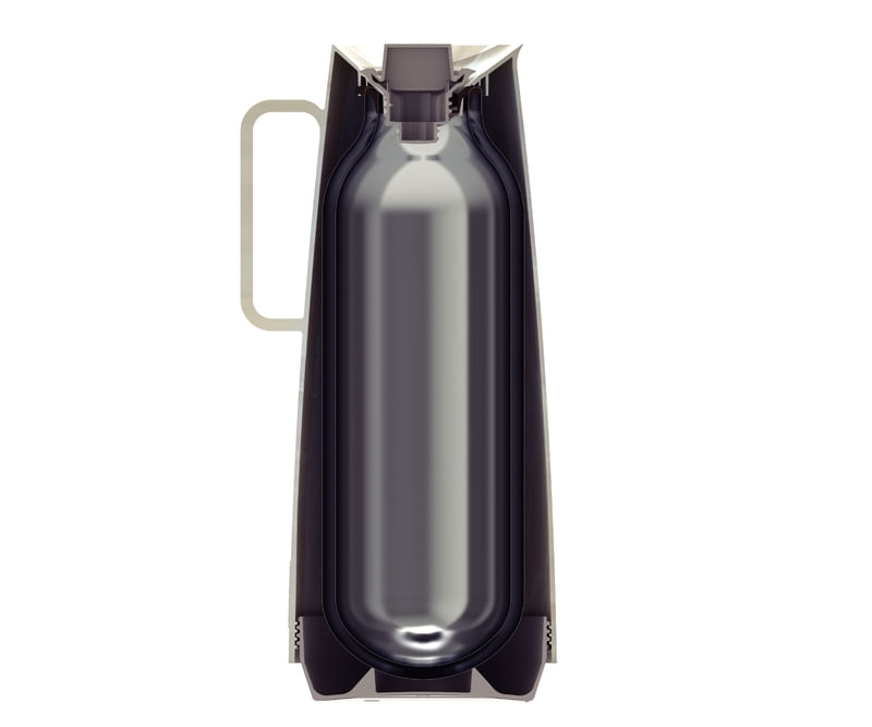 Bule Térmico Marmorizado Exata 1L Creme Tramontina - Imagem 3