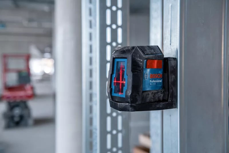 Nível a Laser Vermelho GLL 12-22 Azul Preto Bosch - Imagem 2