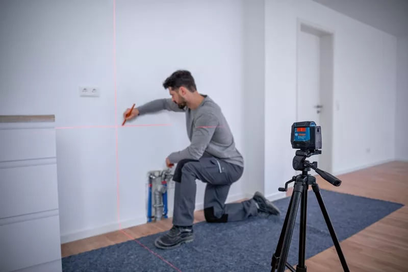 Nível a Laser Vermelho GLL 12-22 Azul Preto Bosch - Imagem 7