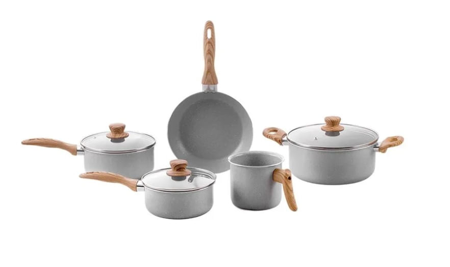 Conjunto de Panelas 5 Peças Ceramic Life Easy Cinza Brinox
