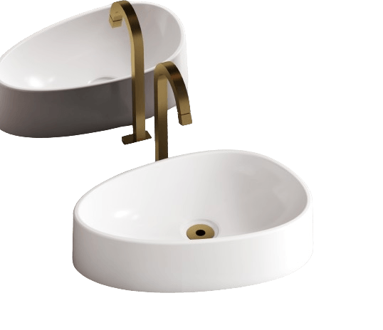 Cuba Apoio Oval Petra Branco Cozimax - Imagem 2