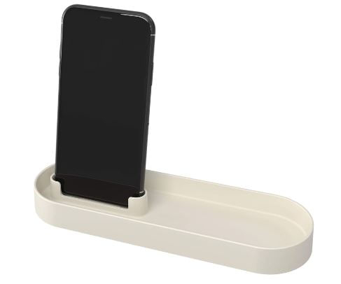 Bandeja com Porta Celular Serene Light Gray Coza - Imagem 2