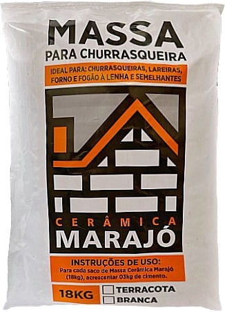 Massa Refratário 18kg Terracota Cerâmica Marajó