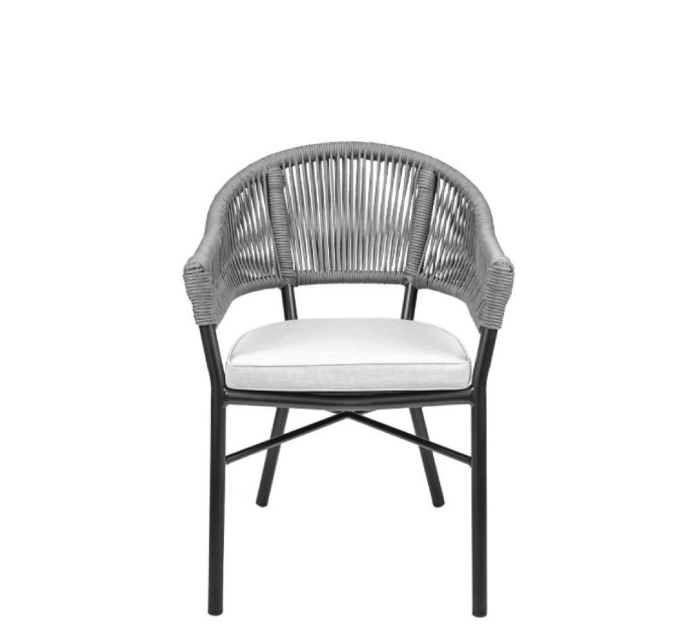 Cadeira Caraiva Preta com Grafite Rivatti