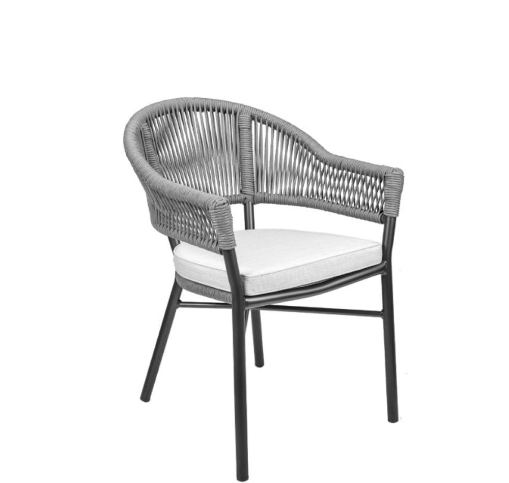 Cadeira Caraiva Preta com Grafite Rivatti - Imagem 2