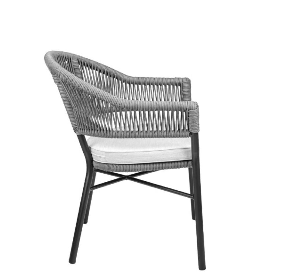 Cadeira Caraiva Preta com Grafite Rivatti - Imagem 3