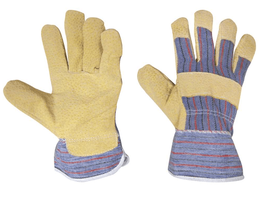 Luva Mista Vaqueta Lona Amarela Vonder