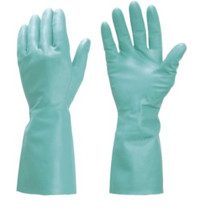 Luva Nitrilica Extra Grande com Forro Verde Vonder