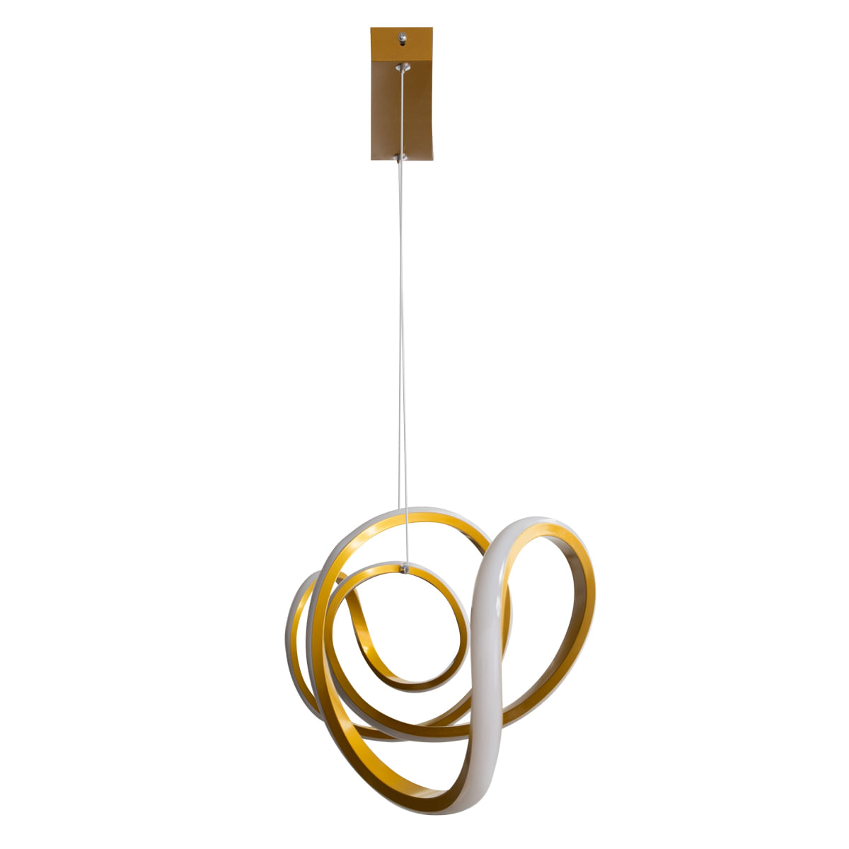 Pendente Led Space Vortex 60W 3000K Dourado Bronzearte - Imagem 2