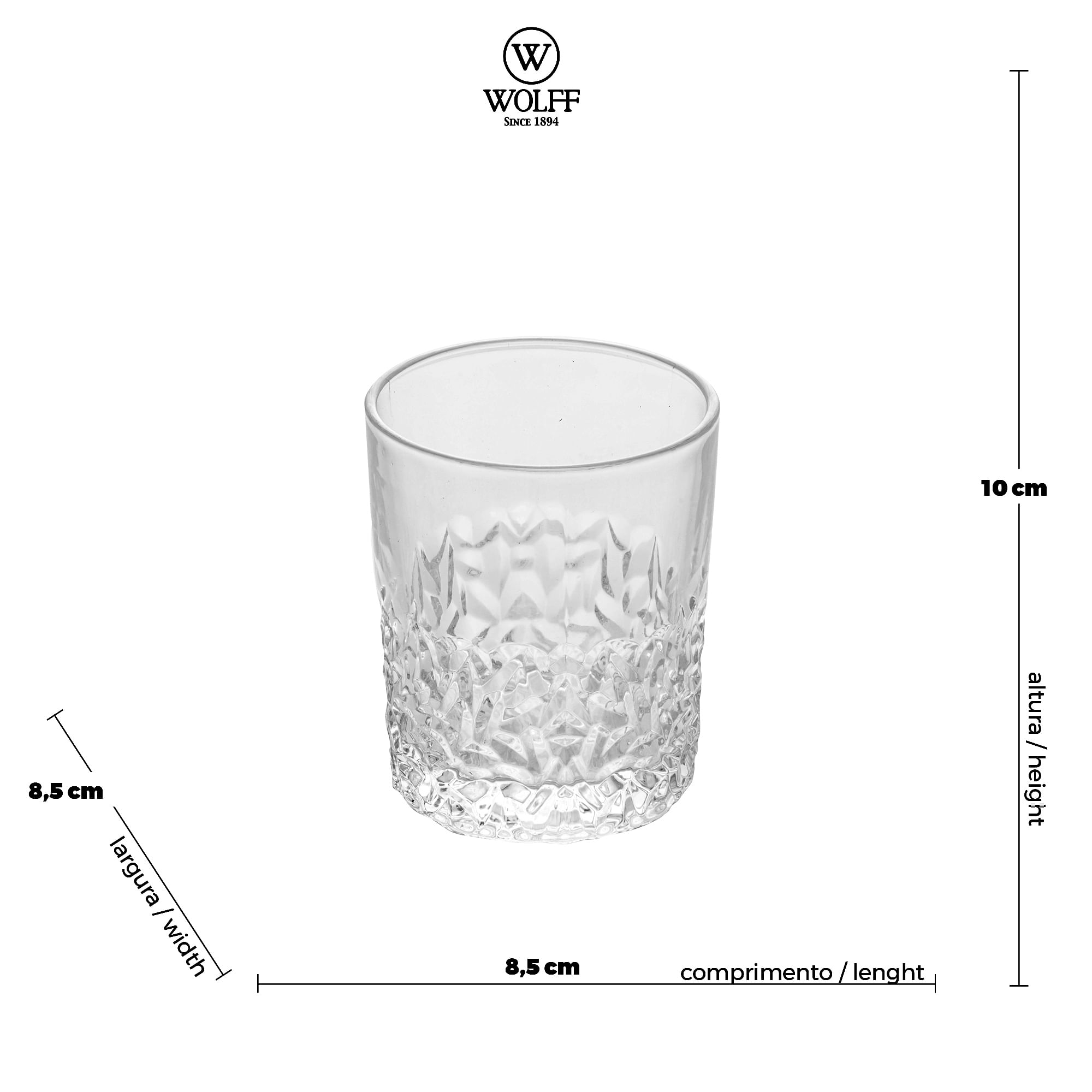 Conjunto 6 Copos de Cristal 310ml Rojemac - Imagem 4
