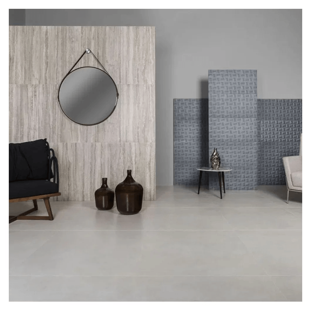 Porcelanato 90x90 Munari Branco Acetinado Retificado Eliane - Imagem 2