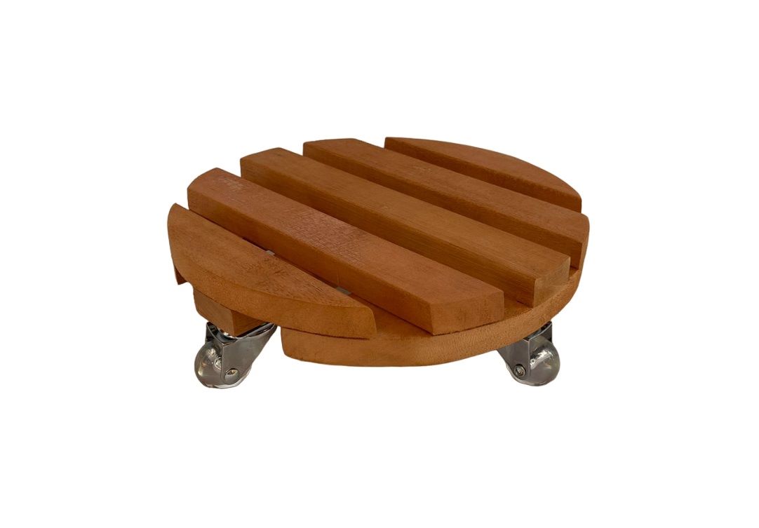 Suporte para vaso de Plantas Redondo de Madeira 28 cm Massol