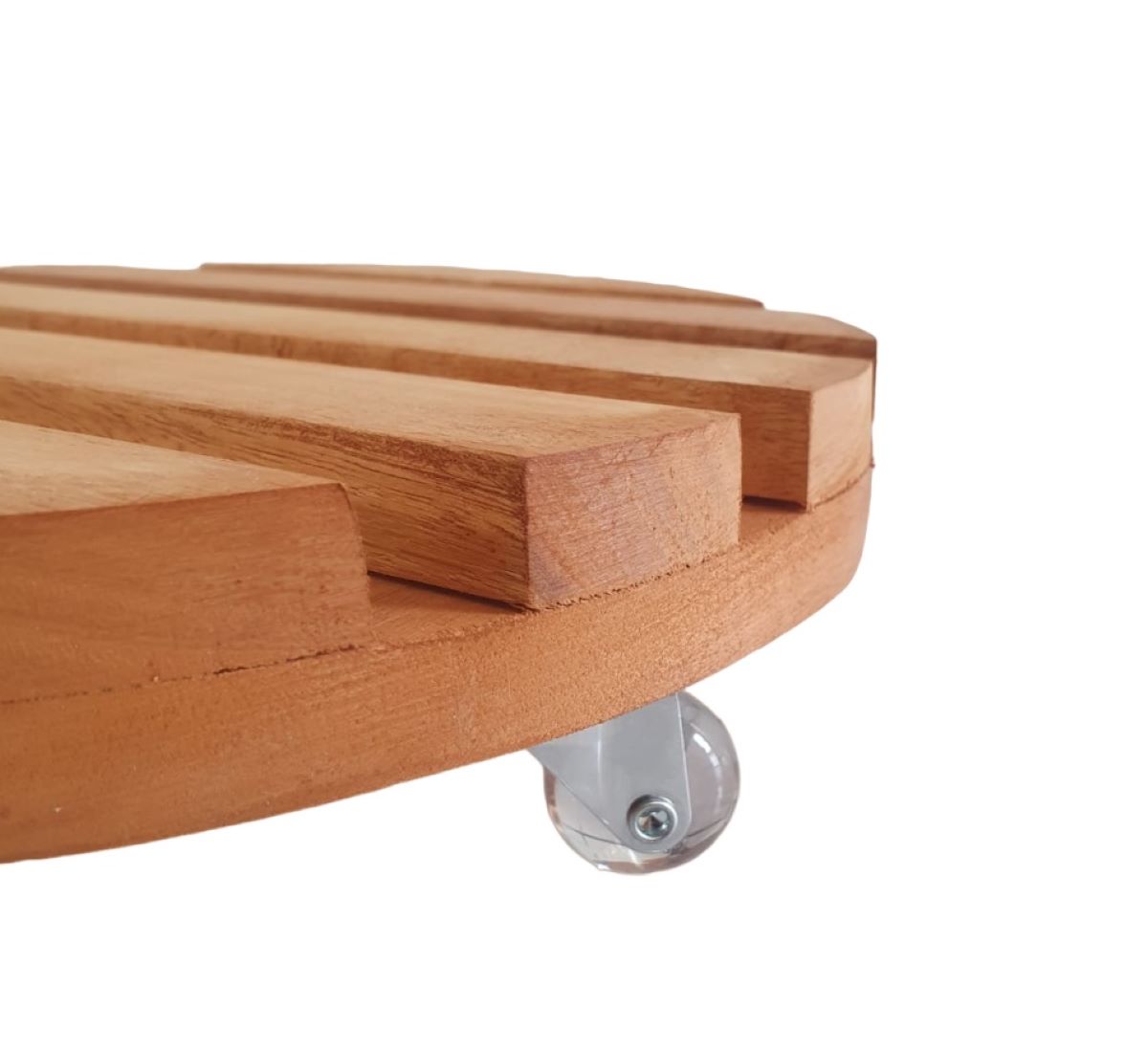 Suporte para vaso de Plantas Redondo de Madeira 28 cm Massol - Imagem 2