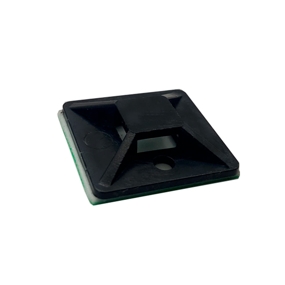 Fixador Autoadesivo 19x19mm Preto Sfor