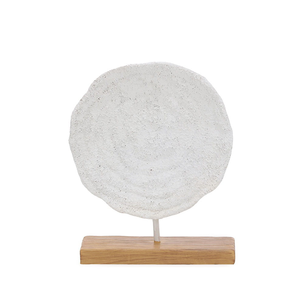 Escultura Coral Poliresina 25,5x21cm Mart Presentes