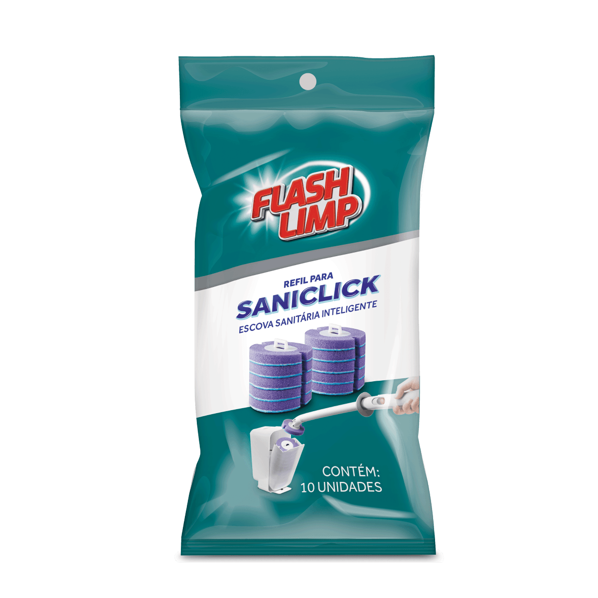 Refil Saniclick Escova Sanitária Flash Limp