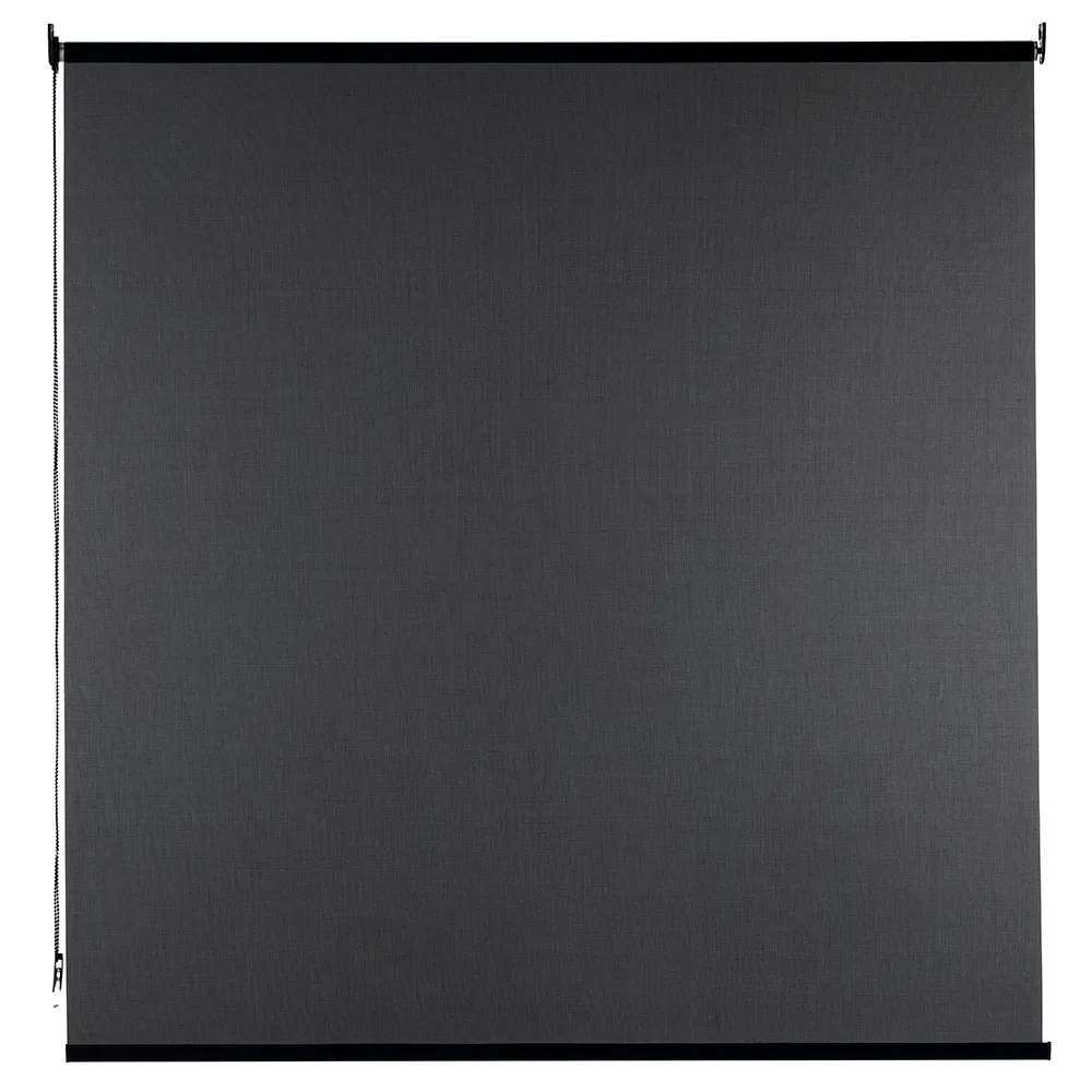 Persiana Rolo 1,80mx1,60m Tela Solar 5% Preto Bella Janela - Imagem 2