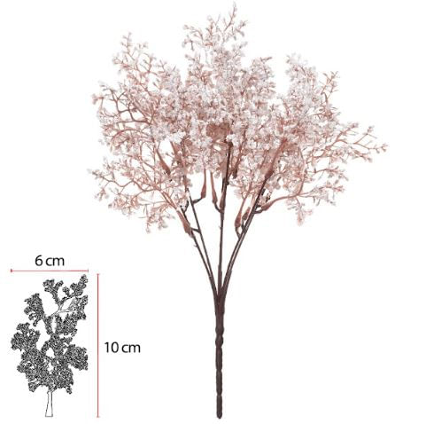 Buque Gypso X18 33cm Branco Flor Arte