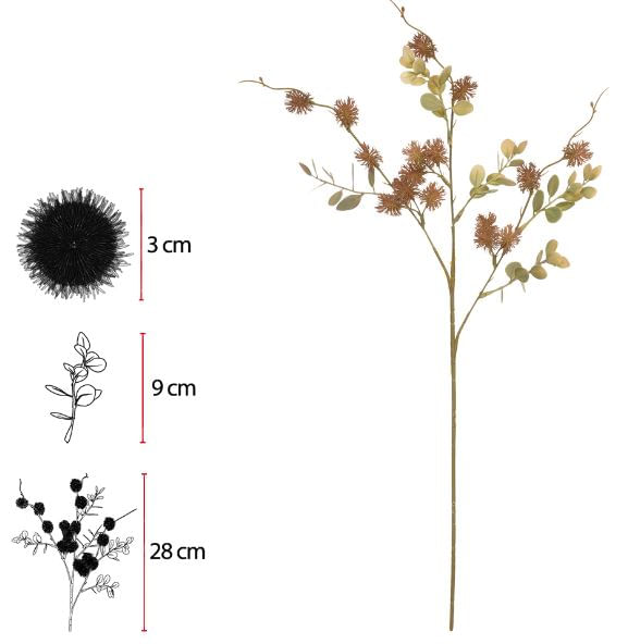Mamona X16 63cm Caramelo Flor Arte