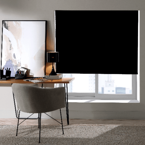 Persiana Rolo 1,20mx1,60m Blackout 100% Preto Bella Janela