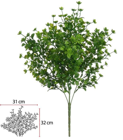 Folhagem Grass com Print X40 43cm Verde Flor Arte