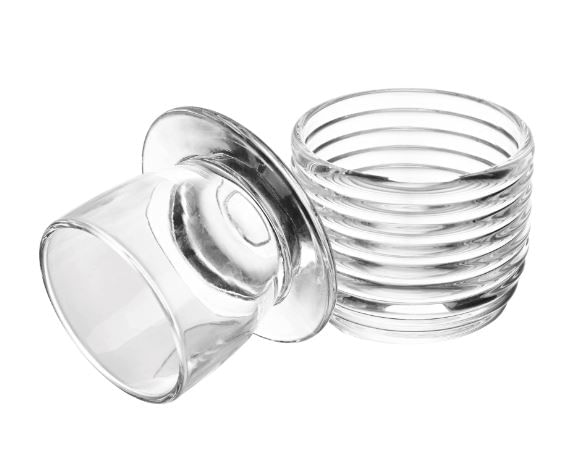 Manteigueira Francesa de Vidro Colméia Cristal Lyor - Imagem 3