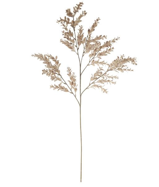 Galho Buxus com Print PLT X37 105cm Nude Flor Arte