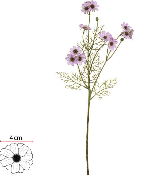 Haste Margarida X14 66cm Rosa Flor Arte