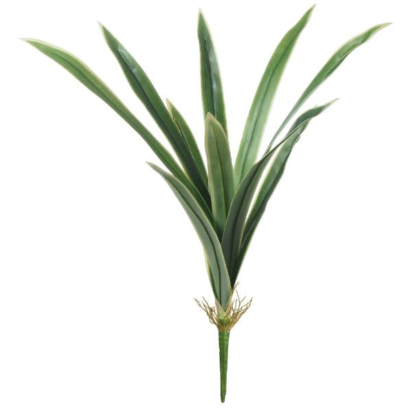 Folha Orquídea Cymbidium 59cm Verde e Creme Flor Arte