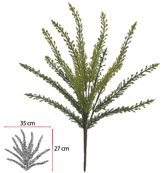 Folhagem Grass com Print X13 41cm  Verde Flor Arte
