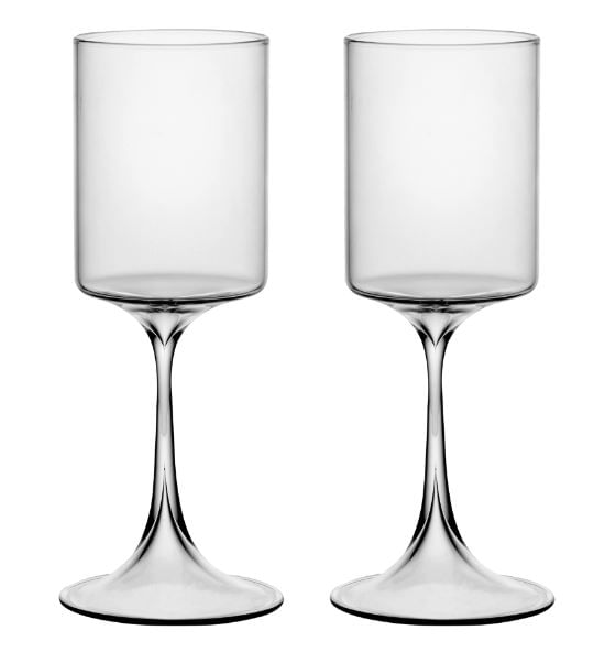 Conjunto 2 Taças para Vinho de Vidro Fiesta Lyor