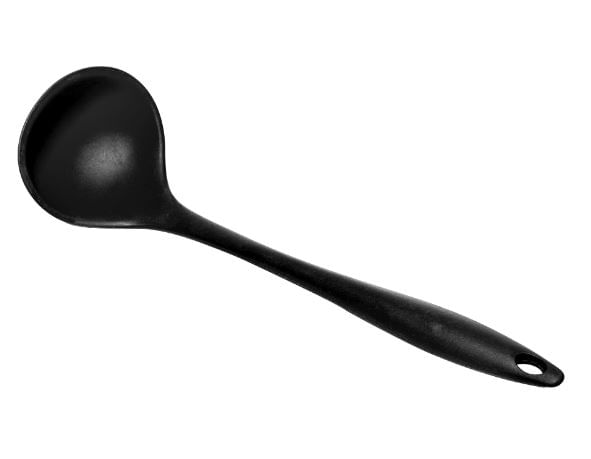 Conjunto 5 Utensílios para Cozinha de Silicone + Suporte Preto Lyor - Imagem 4