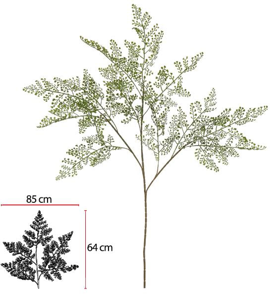 Galho Avenquinha 105cm Verde Flor Arte