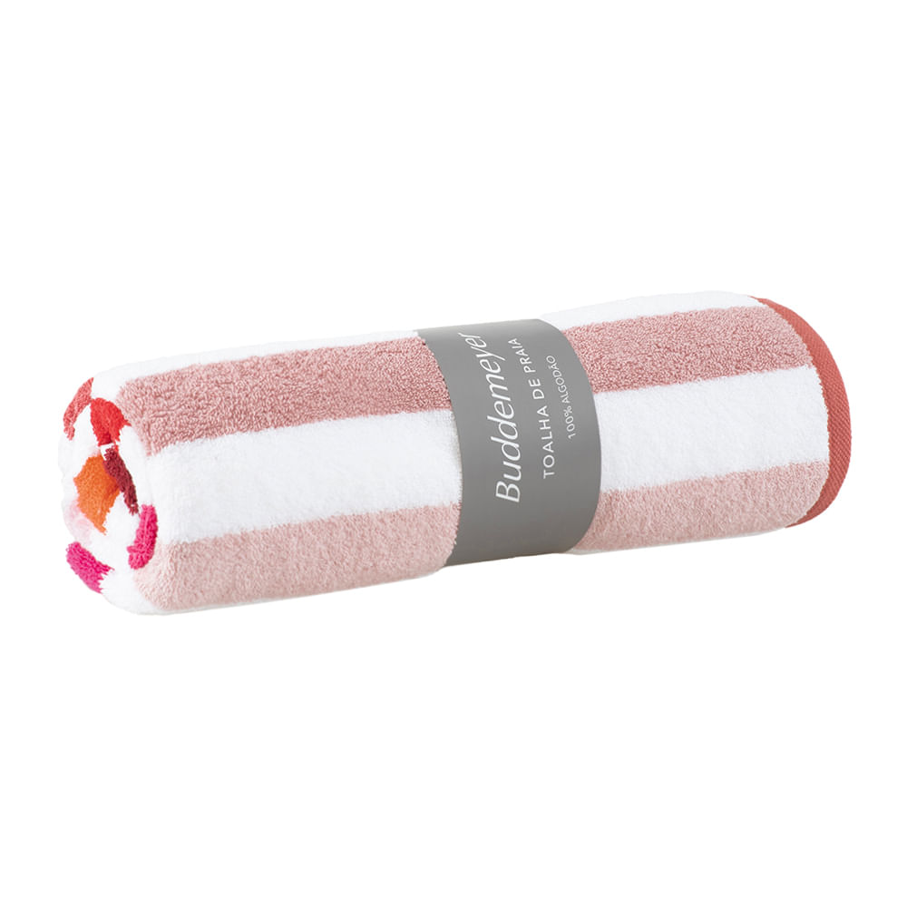 Toalha Praia San Martin 80x160cm Rosa Buddemeyer - Imagem 4