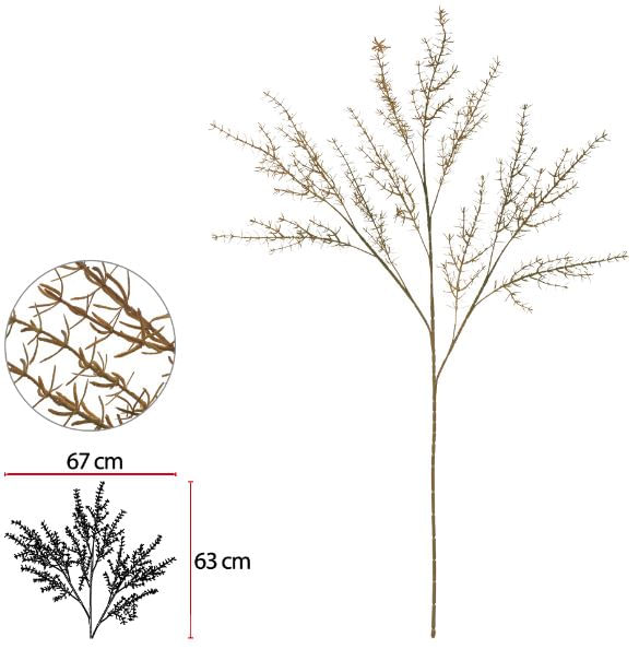 Galho Alecrim 103cm Verde Oliva Outono Flor Arte